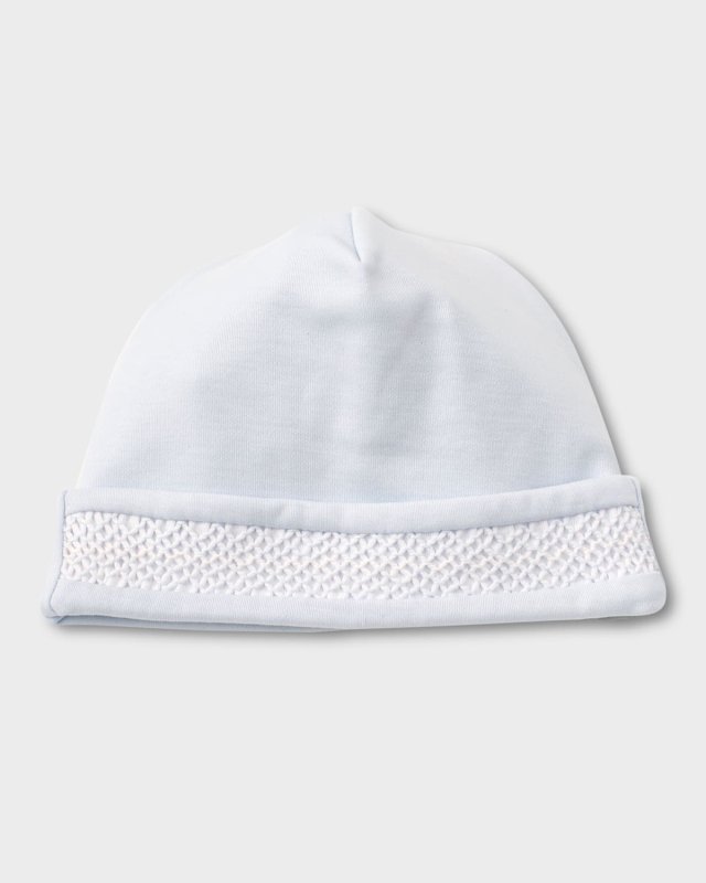 Boy's Hand-Smocked Pima Cotton Baby Hat
